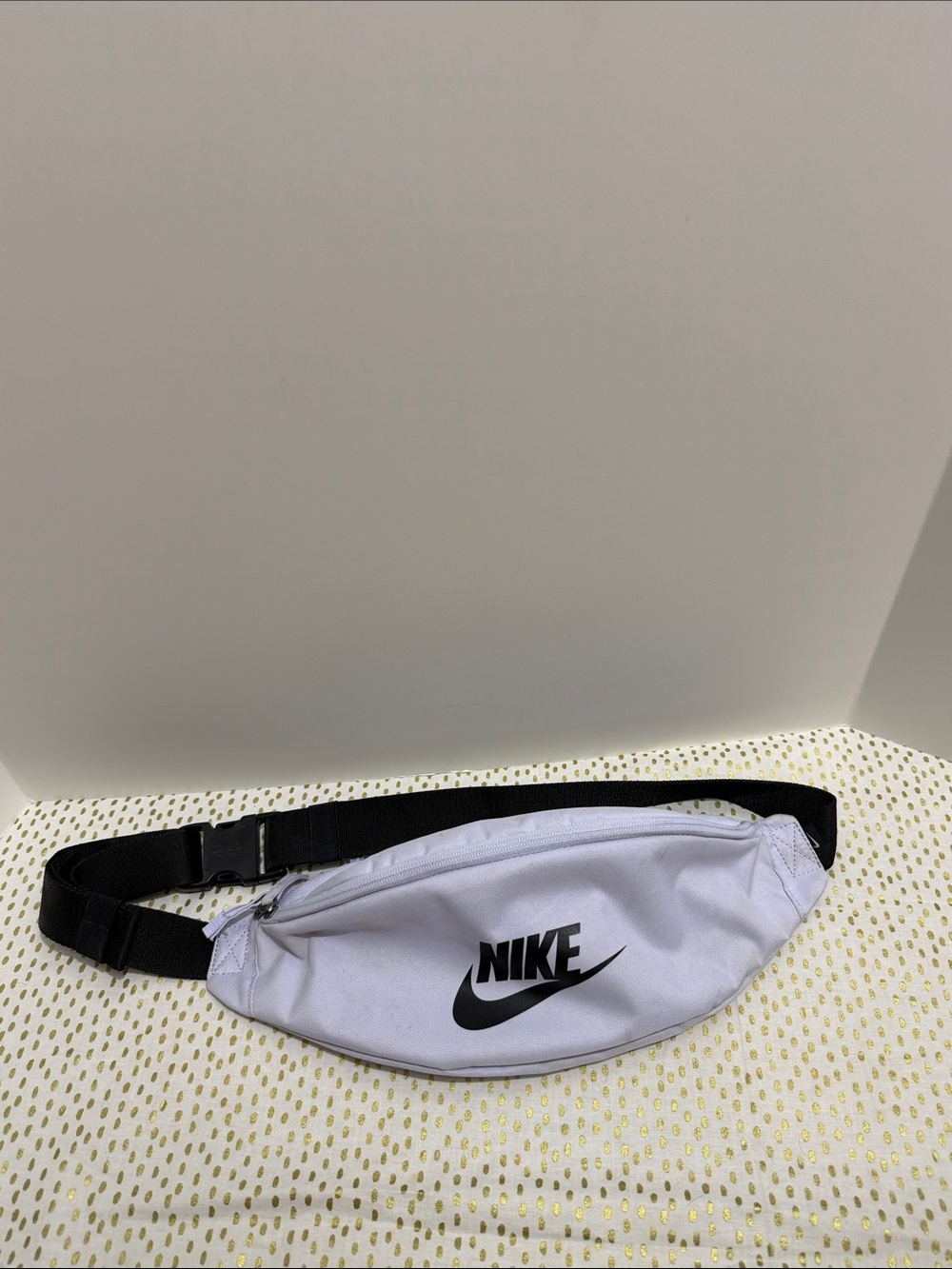 Nike Lavender Fanny Pack with Black Logo and Strap